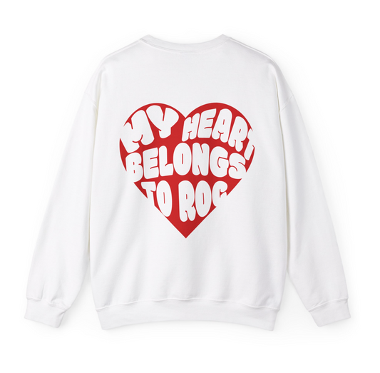 Adult My Heart Belongs to ROC Crewneck