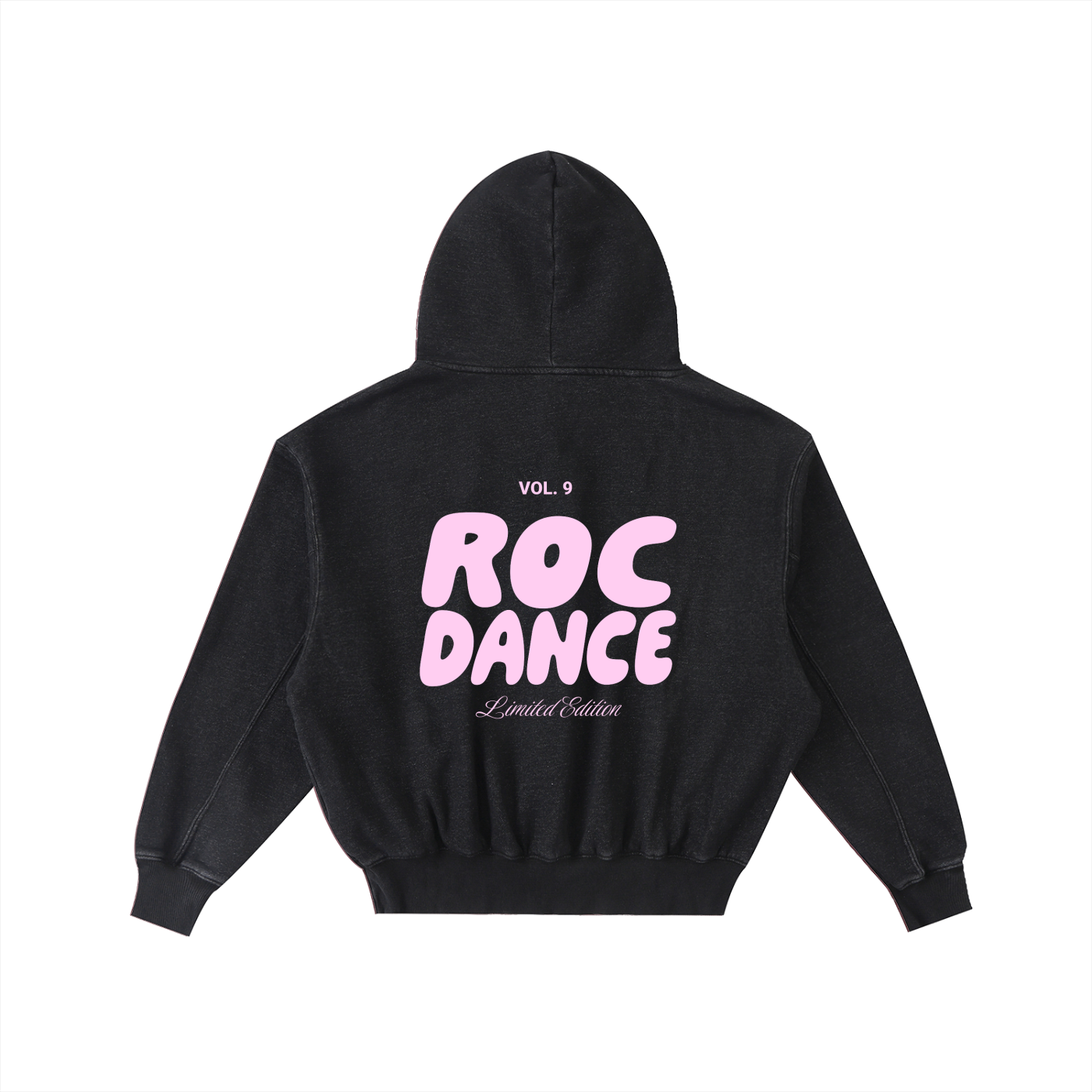 Adult White Fox Frayed Enzyme Washed Hoodie